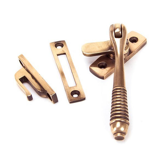 Polished Bronze Locking Reeded Fastener