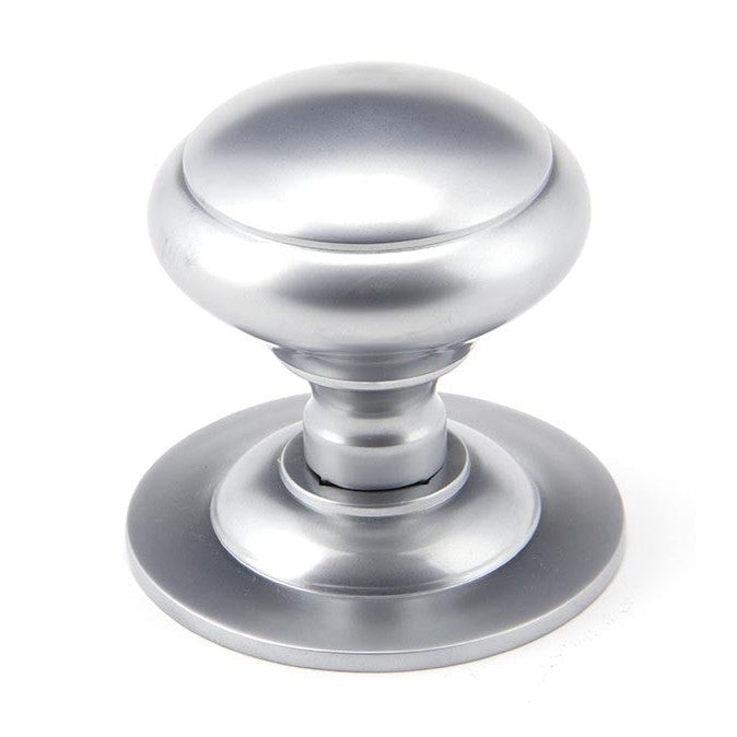 Satin Chrome Round Centre Door Knob