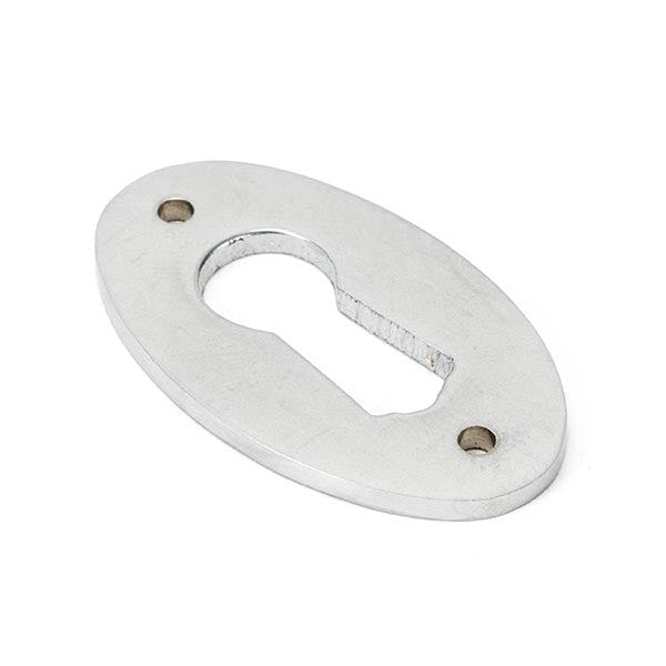 Satin Chrome Oval Escutcheon