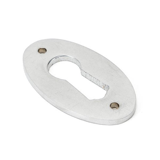Satin Chrome Oval Escutcheon