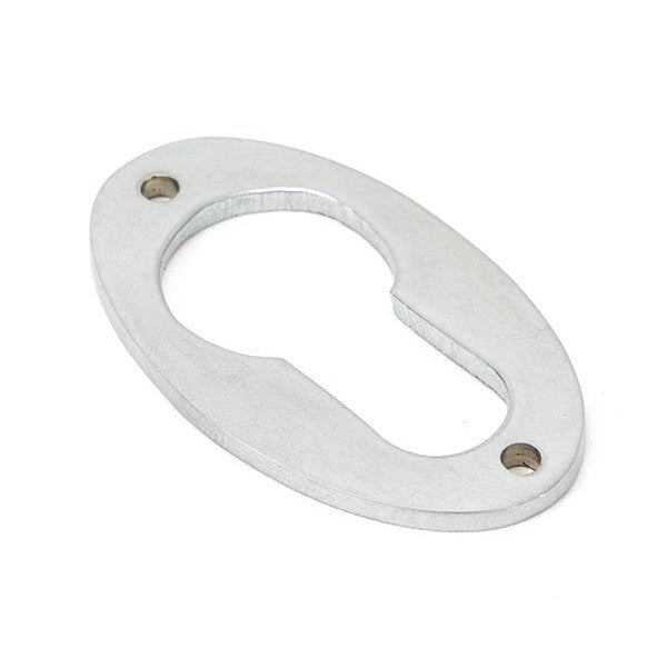 Satin Chrome Oval Euro Escutcheon