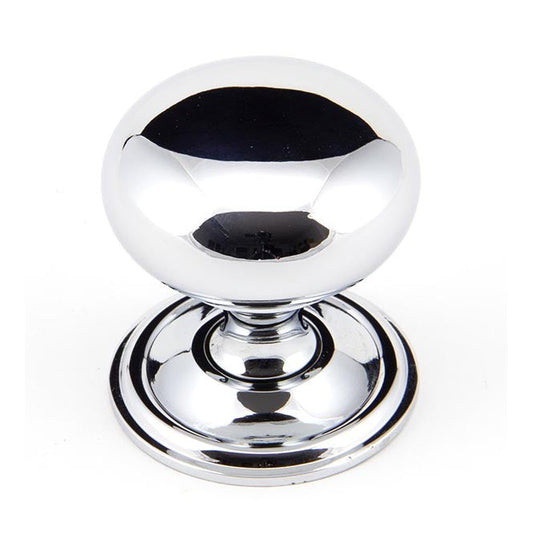 Polished Chrome Mushroom Cabinet Knob 38mm