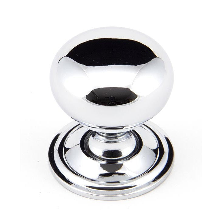 Polished Chrome Mushroom Cabinet Knob 32mm