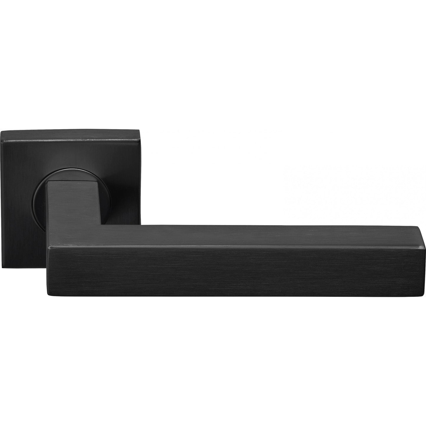 BSQ1-G - Sprung Door Handle On Square Rose