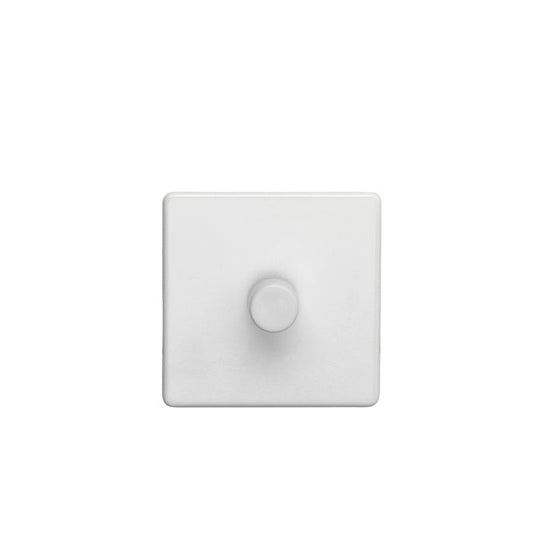 Concealed 3mm 1 Gang Dimmer - Matt White