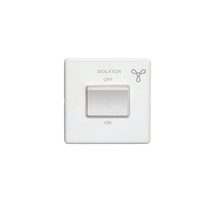 Concealed 3mm Fan Switch - Matt White