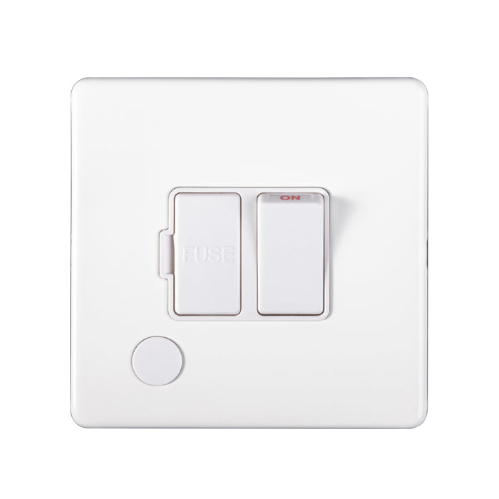 Concealed 3mm Switched Fuse Spur - Matt White