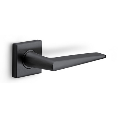 LB21H/BSQ - Door Handles On Rose