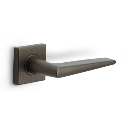 LB21H/BSQ - Door Handles On Rose