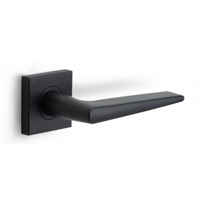 LB21H/BSQ - Door Handles On Rose