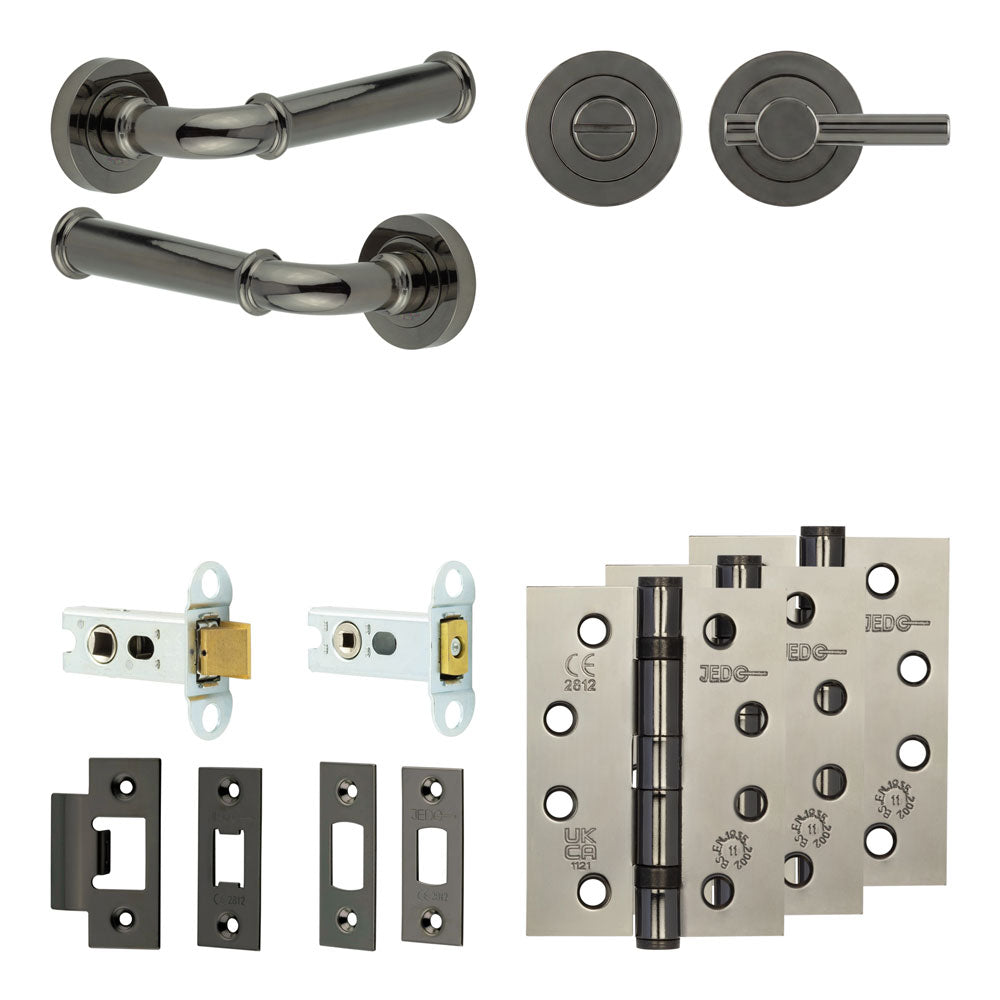 Classic Tubular Bathroom Pack – Plain Thumb Turn