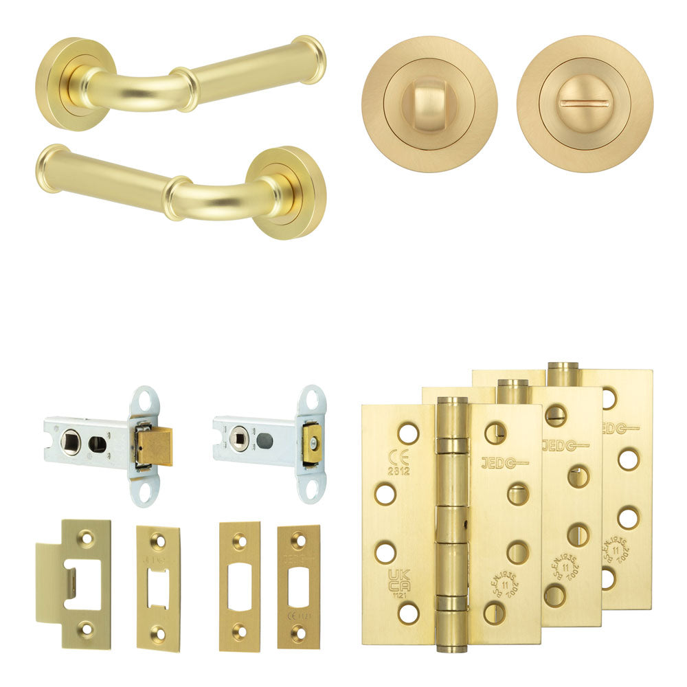Classic Tubular Bathroom Pack – Standard Thumb Turn