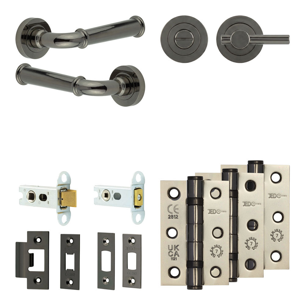 Classic Tubular Bathroom Pack – Plain Thumb Turn