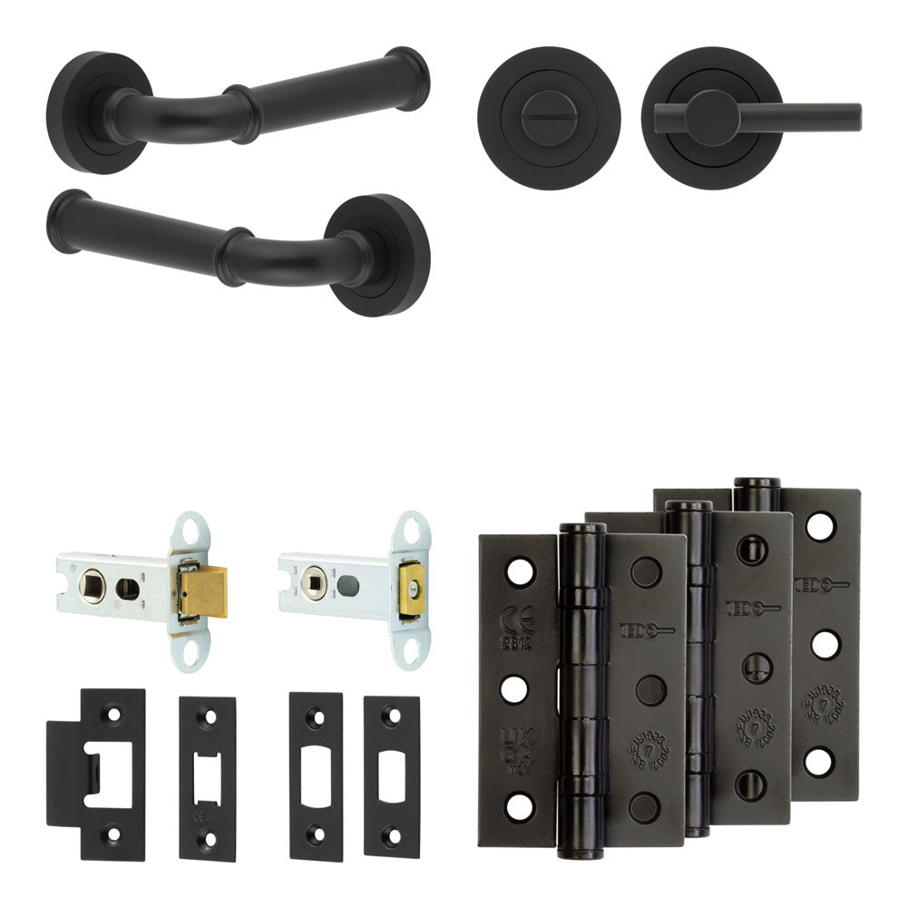 Classic Tubular Bathroom Pack – Plain Thumb Turn
