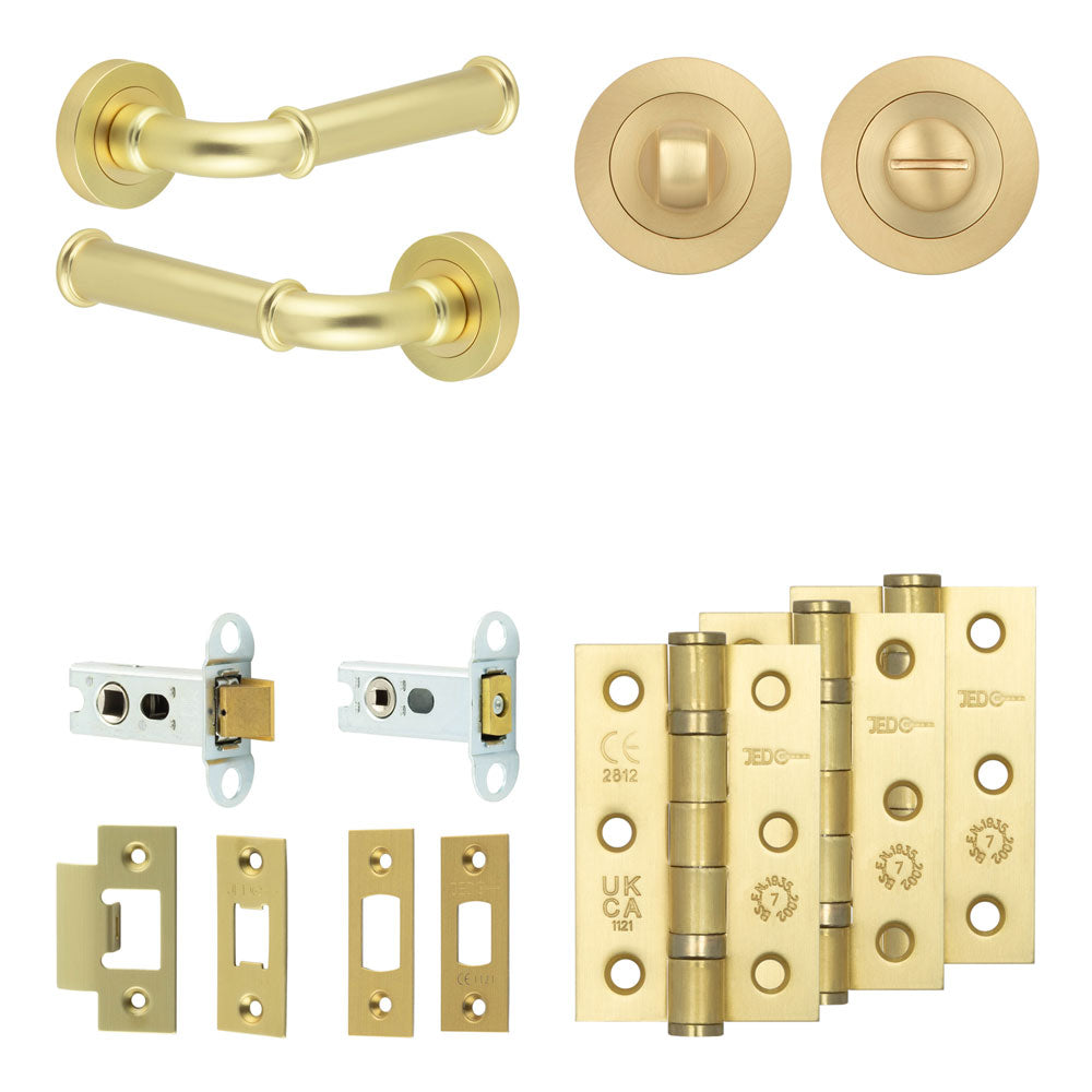Classic Tubular Bathroom Pack – Standard Thumb Turn