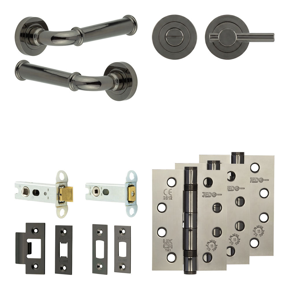 Classic Tubular Bathroom Pack – Plain Thumb Turn