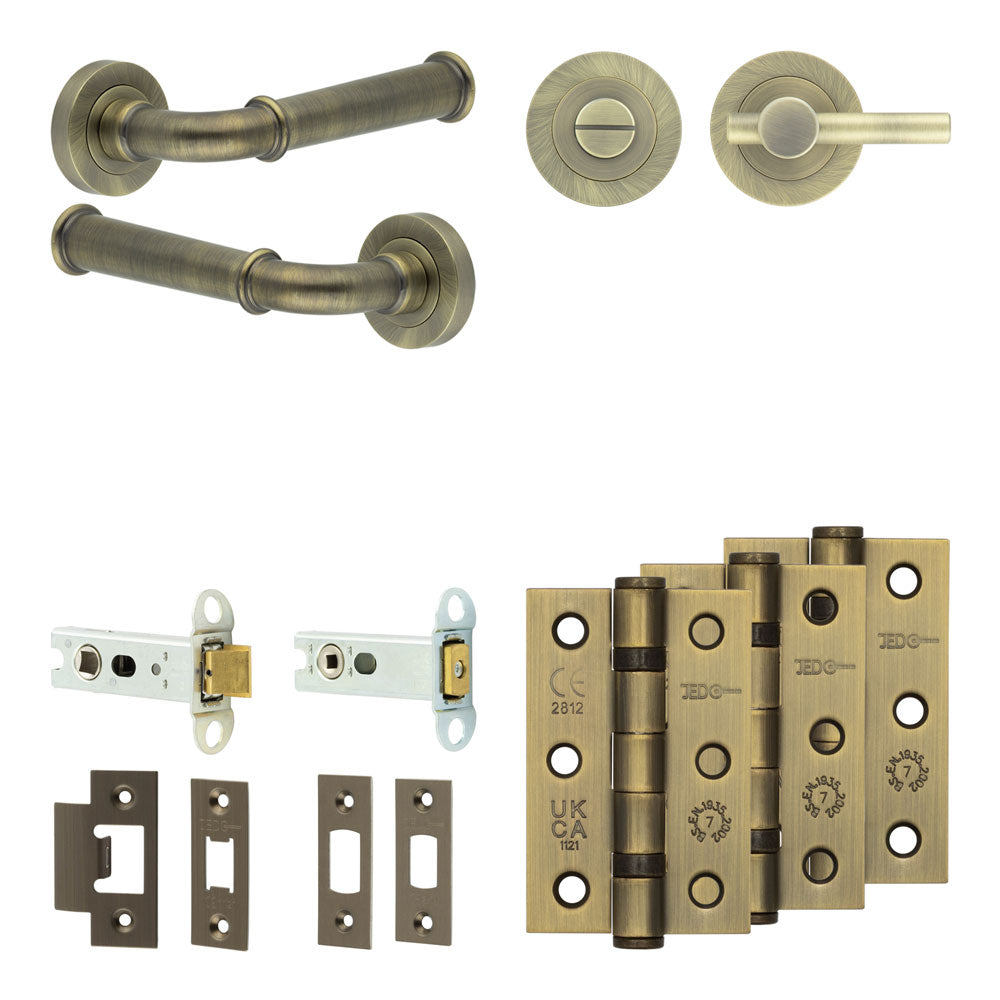Classic Tubular Bathroom Pack – Plain Thumb Turn