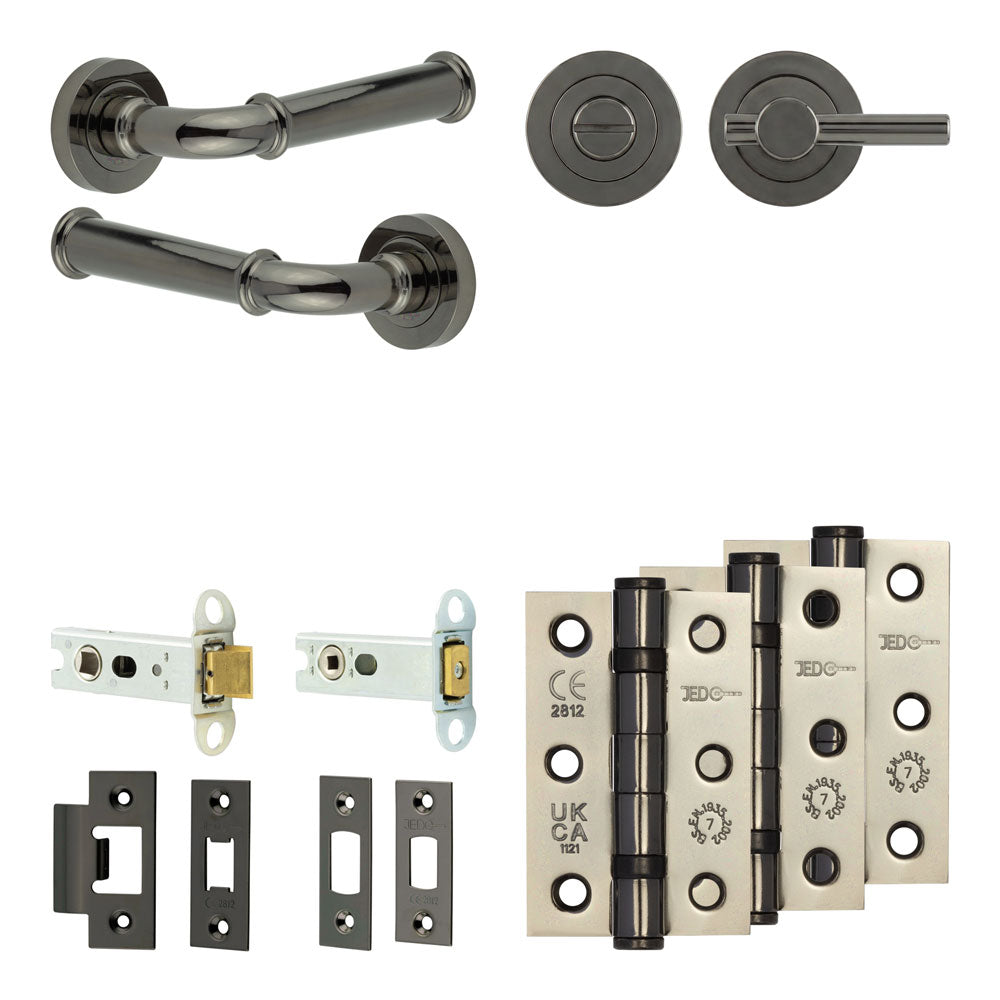 Classic Tubular Bathroom Pack – Plain Thumb Turn