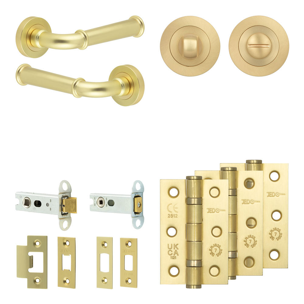 Classic Tubular Bathroom Pack – Standard Thumb Turn