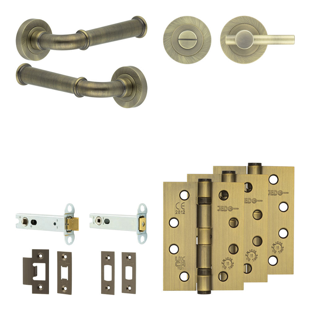 Classic Tubular Bathroom Pack – Plain Thumb Turn