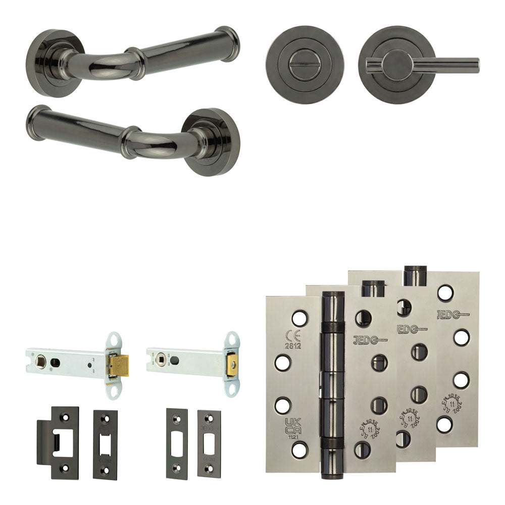 Classic Tubular Bathroom Pack – Plain Thumb Turn