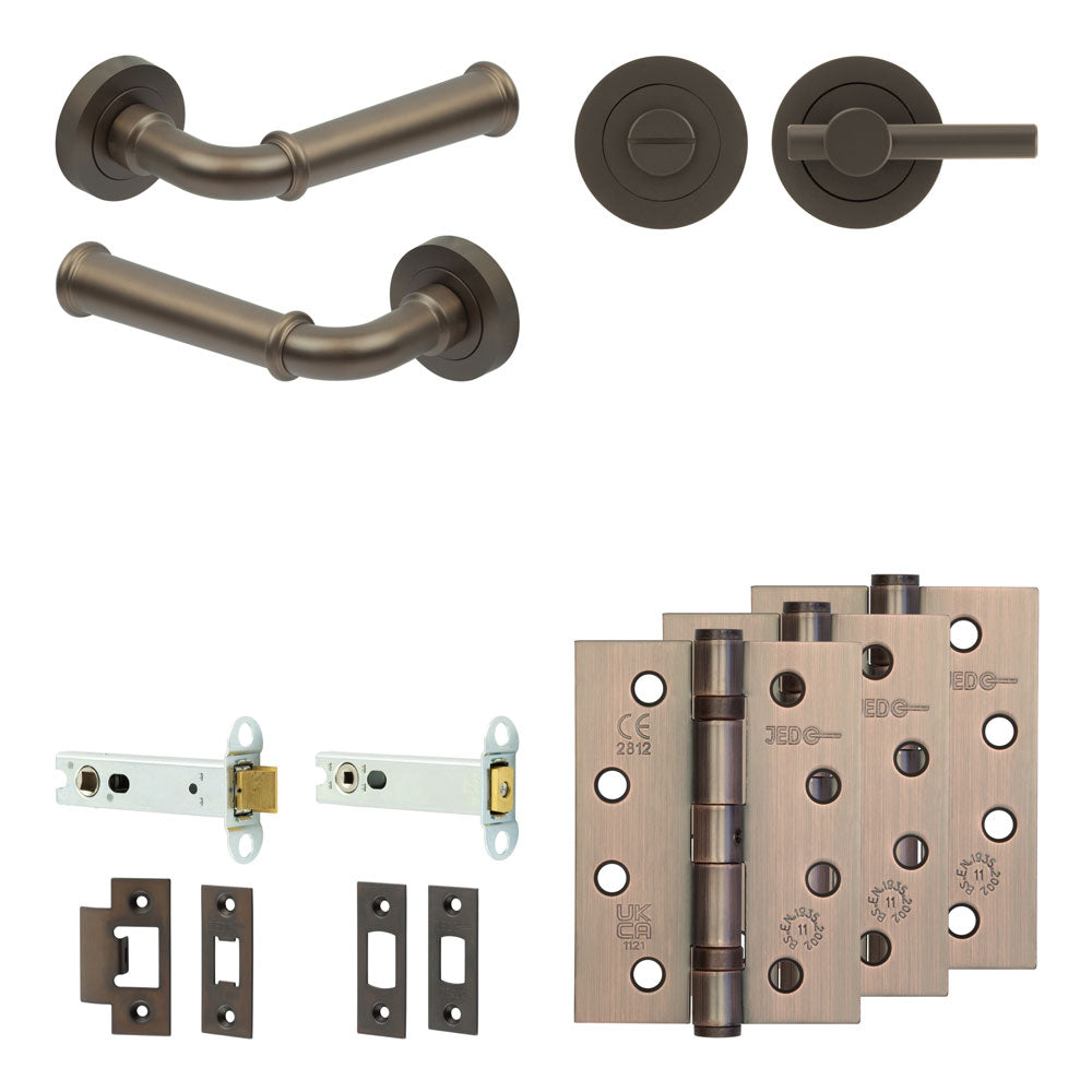 Classic Tubular Bathroom Pack – Plain Thumb Turn