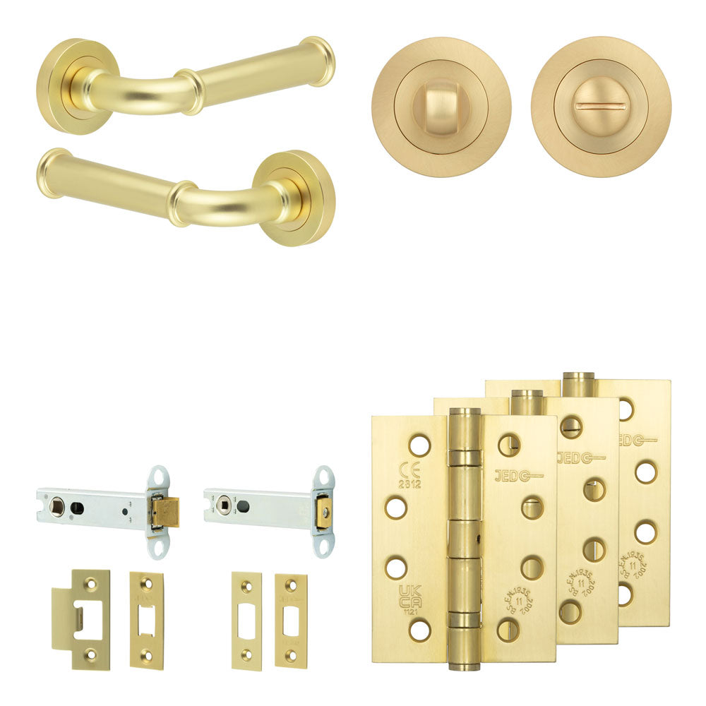 Classic Tubular Bathroom Pack – Standard Thumb Turn