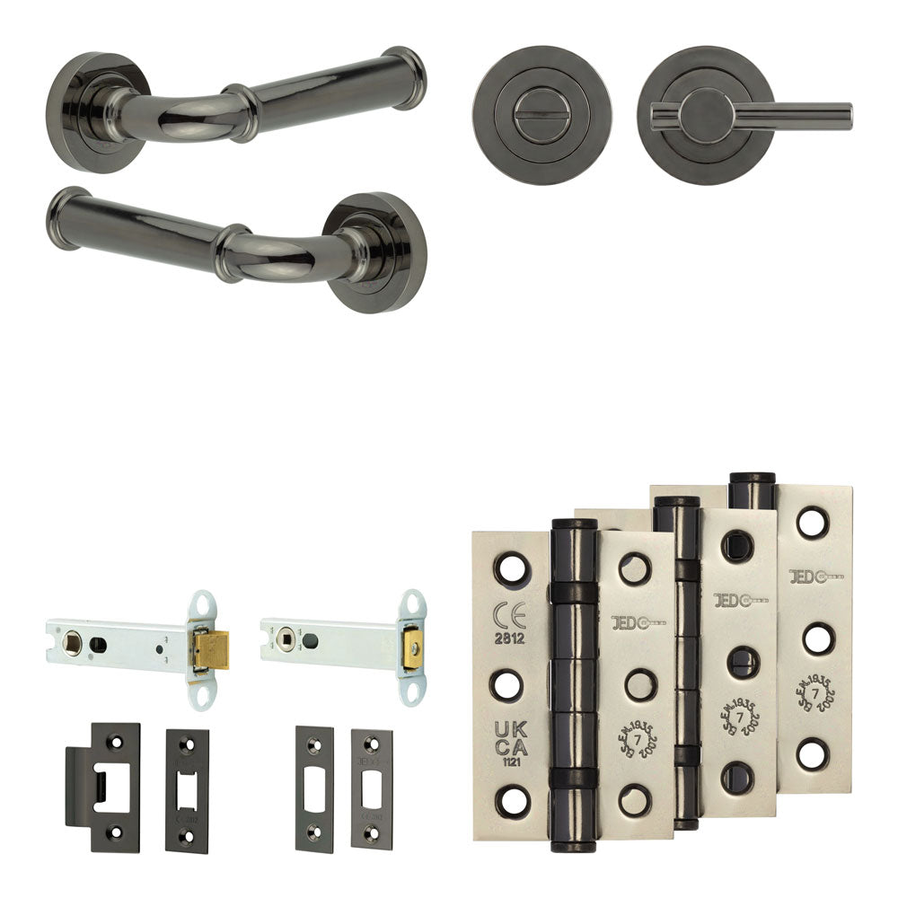 Classic Tubular Bathroom Pack – Plain Thumb Turn
