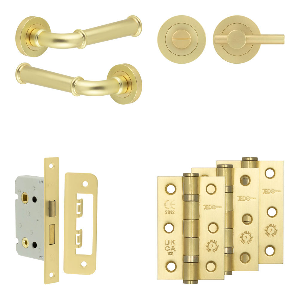 Classic Bathroom Lock Pack – Plain Thumb Turn