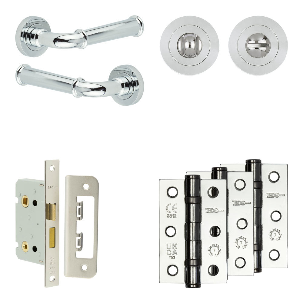 Classic Bathroom Lock Pack – Standard Thumb Turn