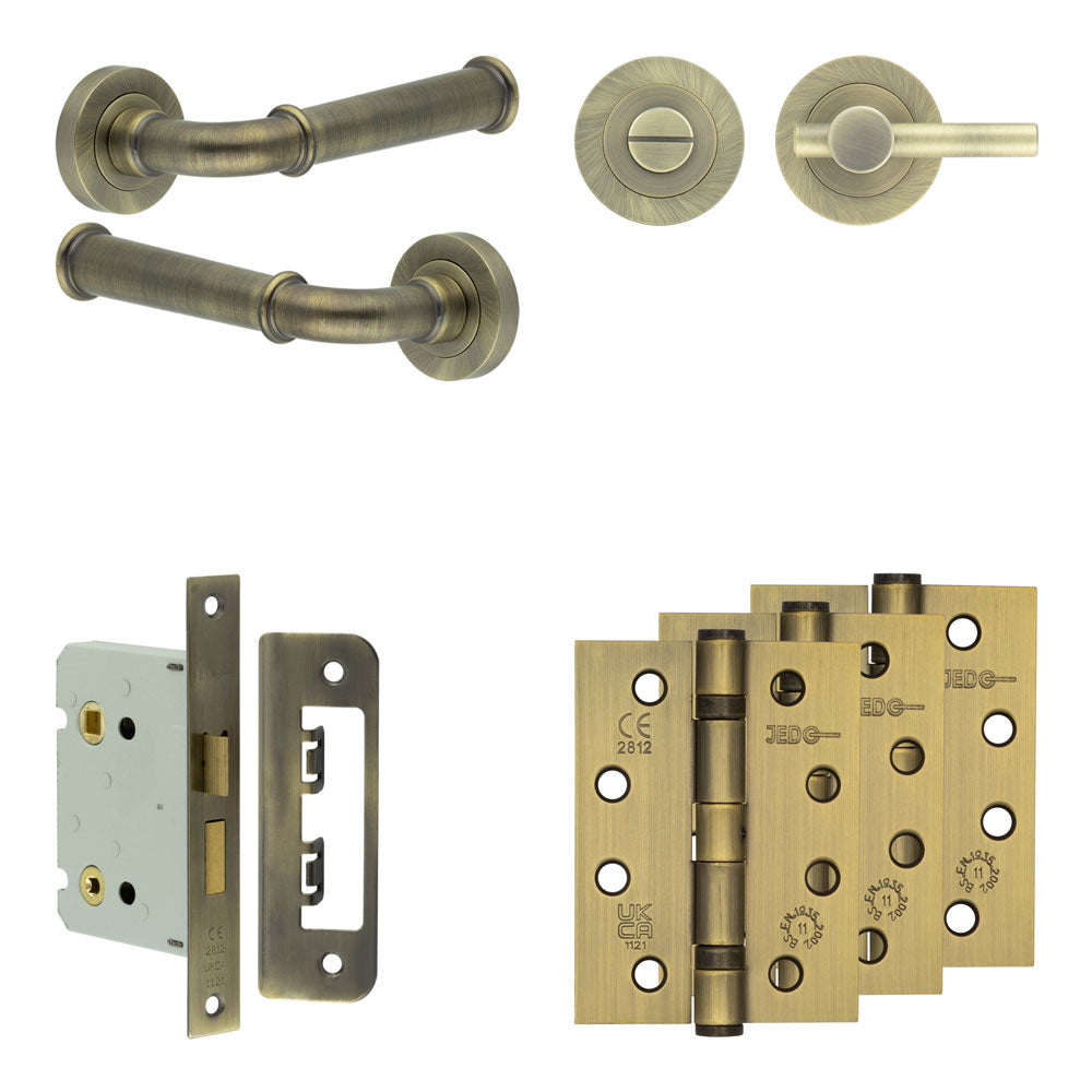 Classic Bathroom Lock Pack – Plain Thumb Turn