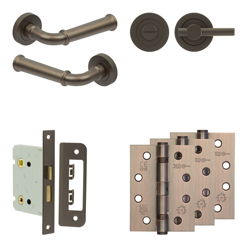 Classic Bathroom Lock Pack – Plain Thumb Turn