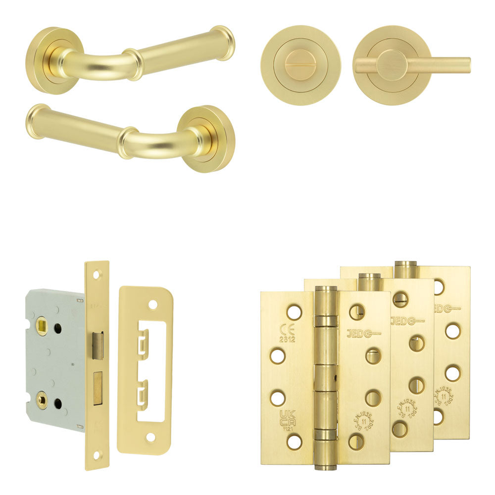 Classic Bathroom Lock Pack – Plain Thumb Turn