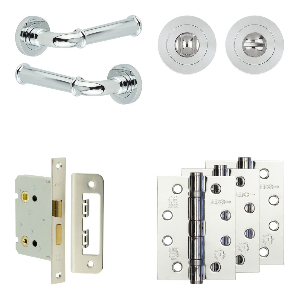 Classic Bathroom Lock Pack – Standard Thumb Turn