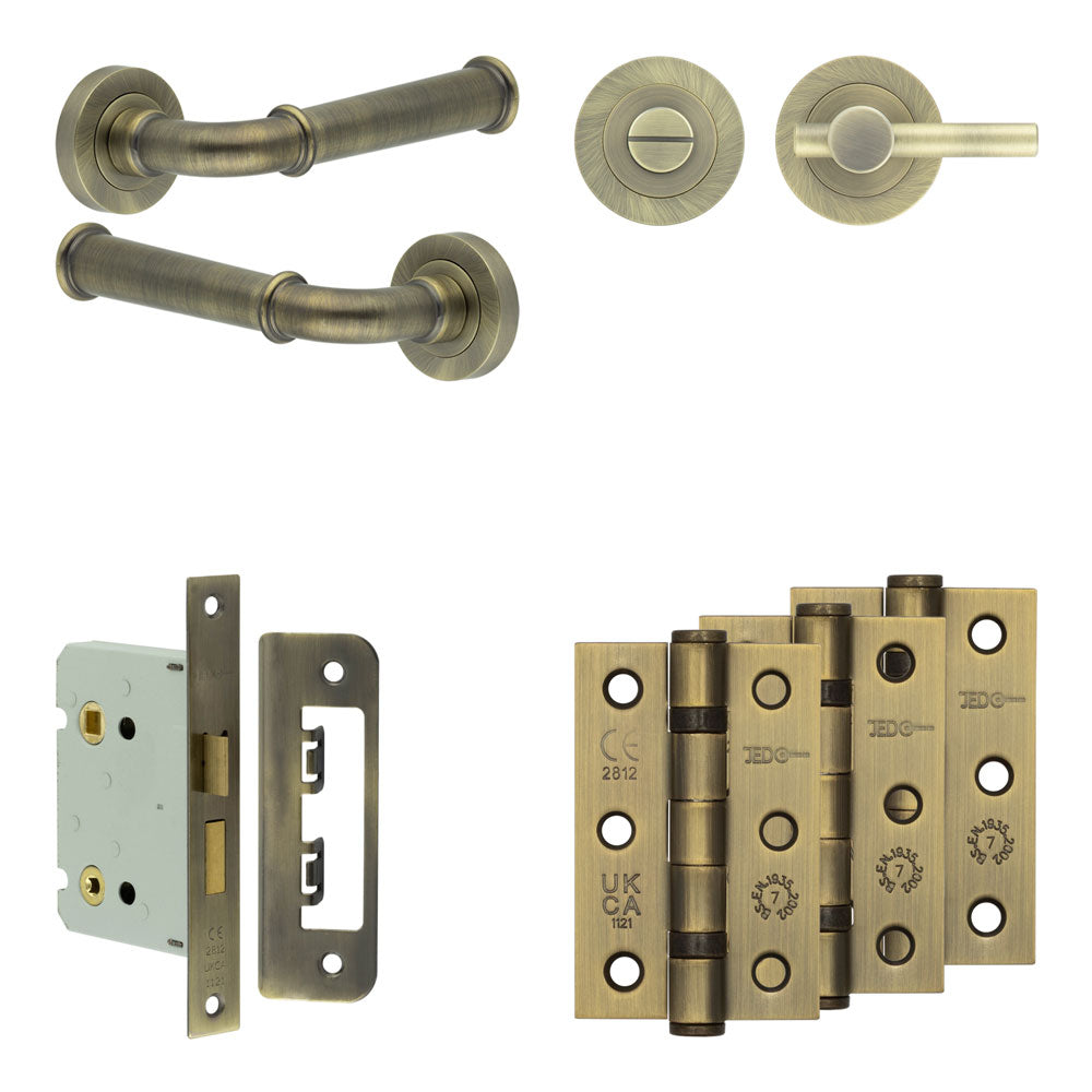 Classic Bathroom Lock Pack – Plain Thumb Turn