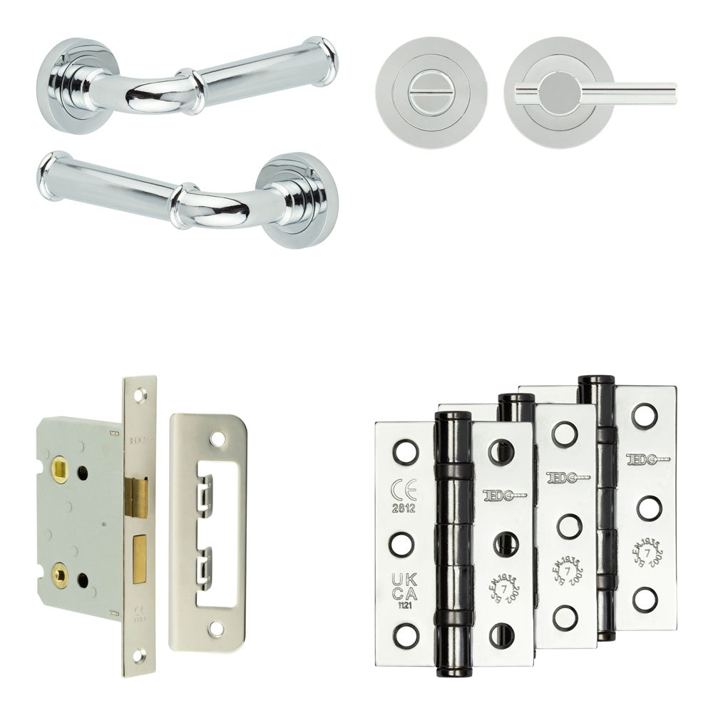 Classic Bathroom Lock Pack – Plain Thumb Turn