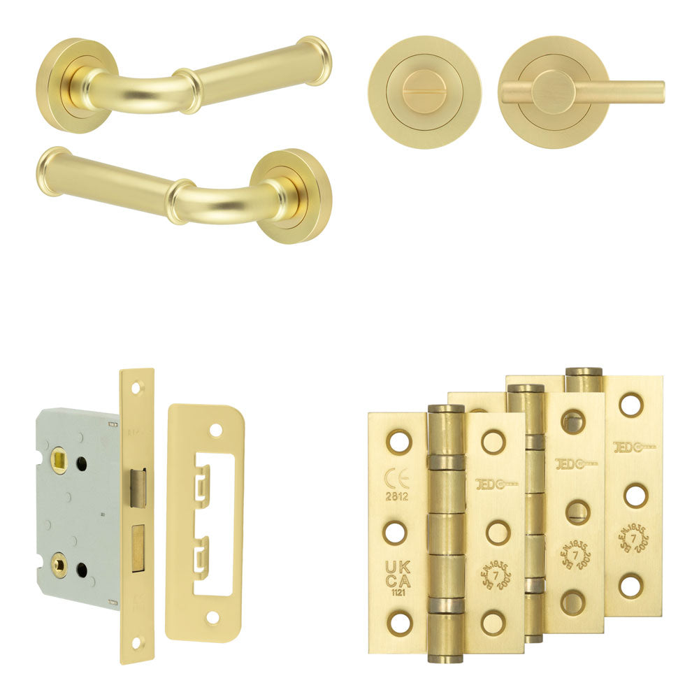 Classic Bathroom Lock Pack – Plain Thumb Turn