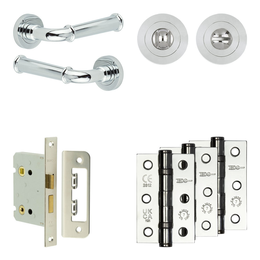 Classic Bathroom Lock Pack – Standard Thumb Turn