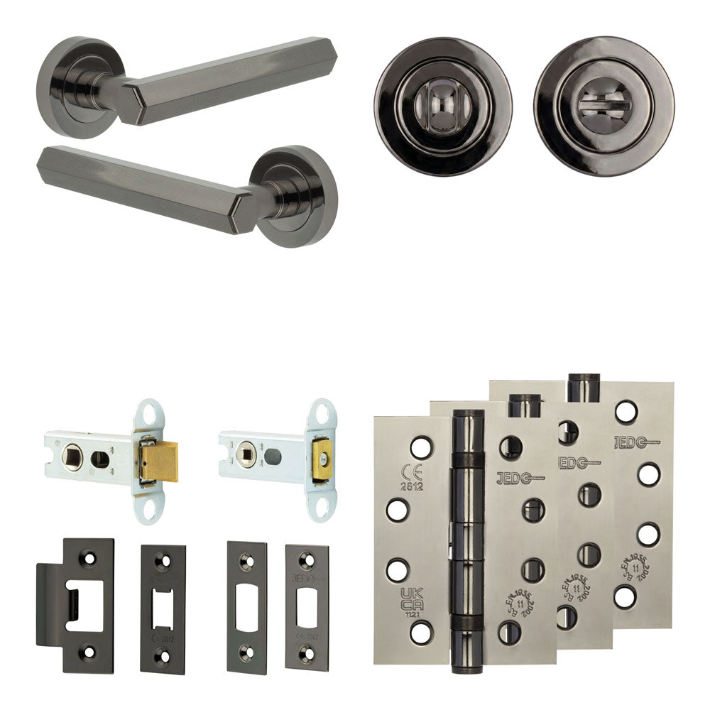 Hex Tubular Bathroom Pack – Standard Thumb Turn