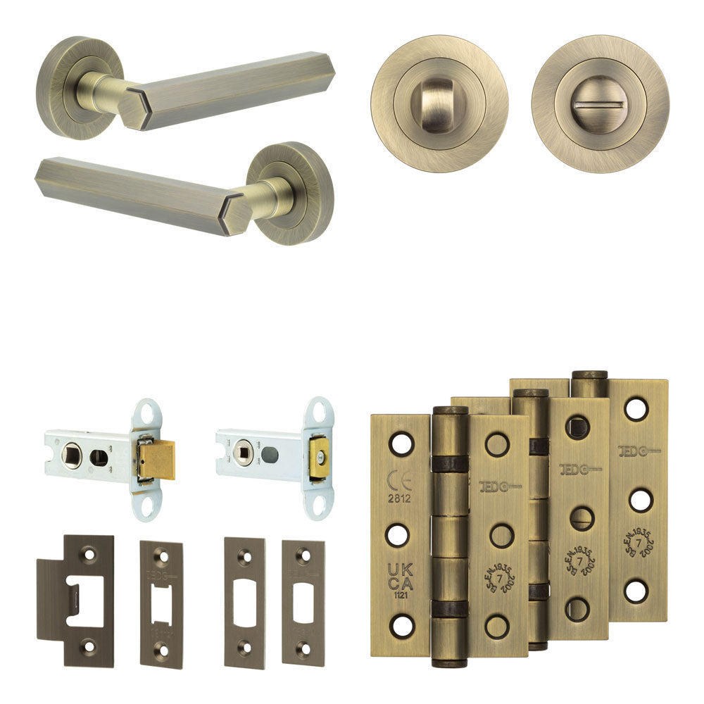 Hex Tubular Bathroom Pack – Standard Thumb Turn
