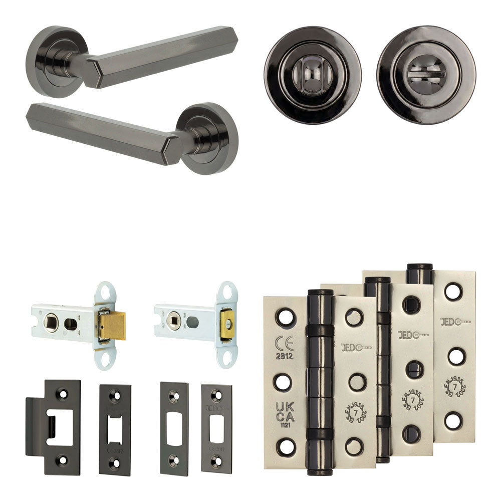 Hex Tubular Bathroom Pack – Standard Thumb Turn