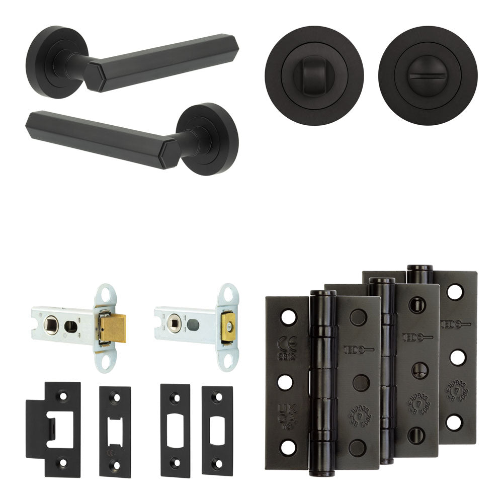 Hex Tubular Bathroom Pack – Standard Thumb Turn