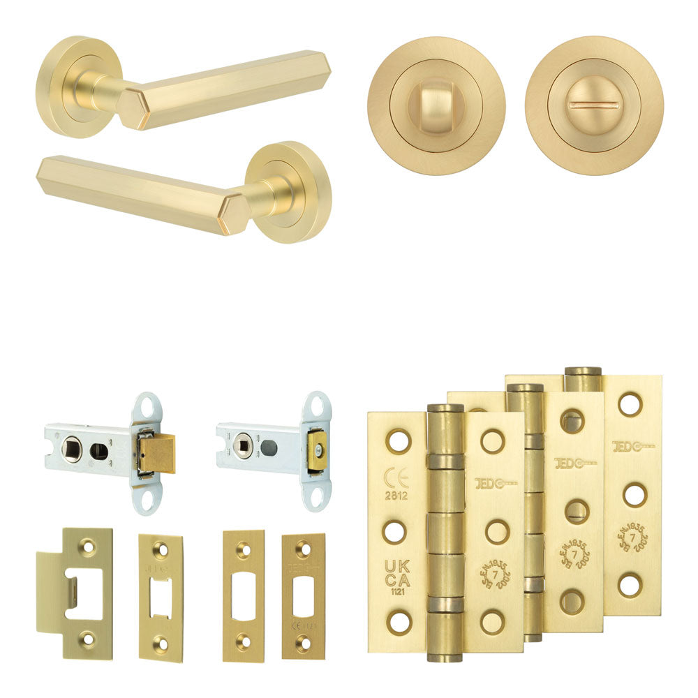 Hex Tubular Bathroom Pack – Standard Thumb Turn