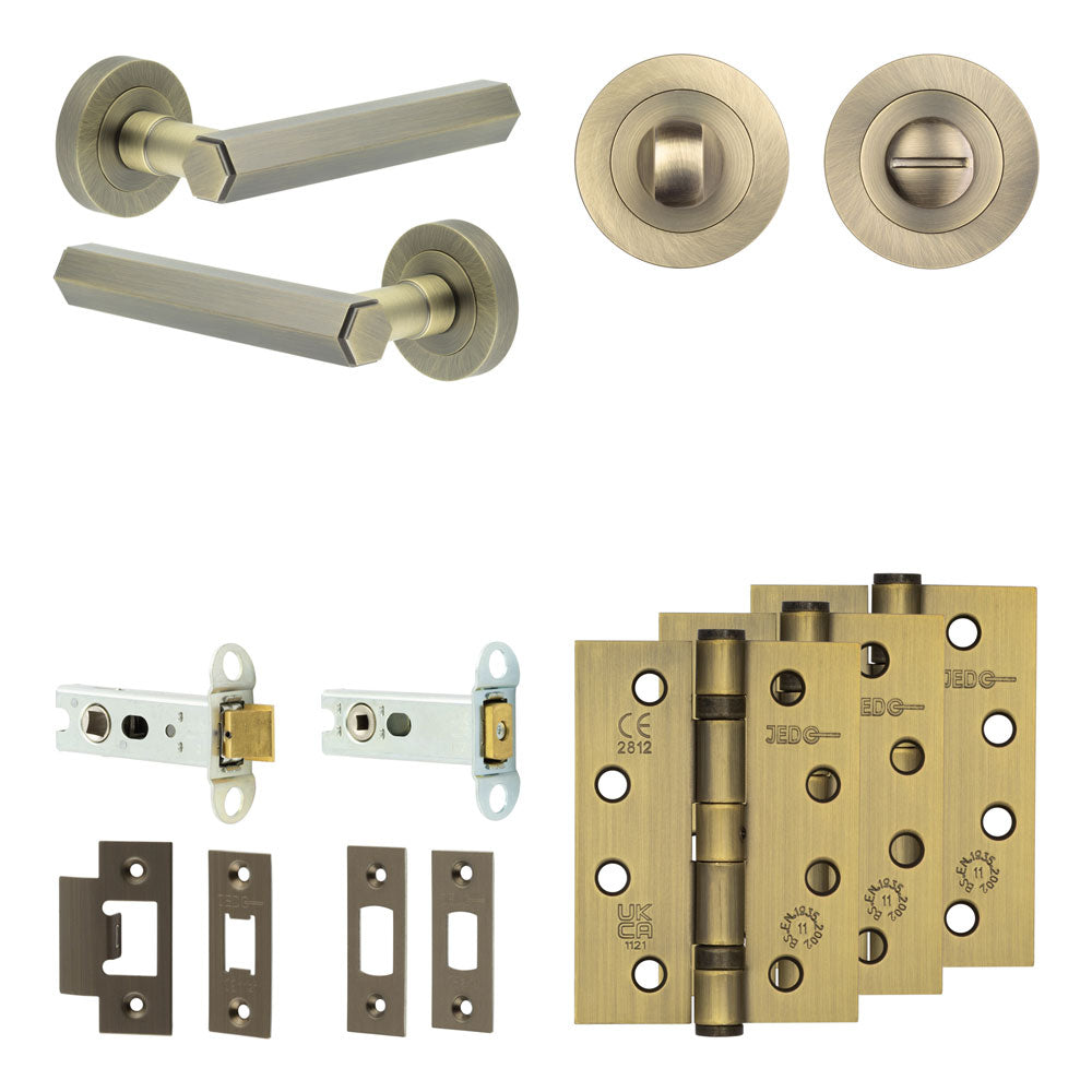 Hex Tubular Bathroom Pack – Standard Thumb Turn