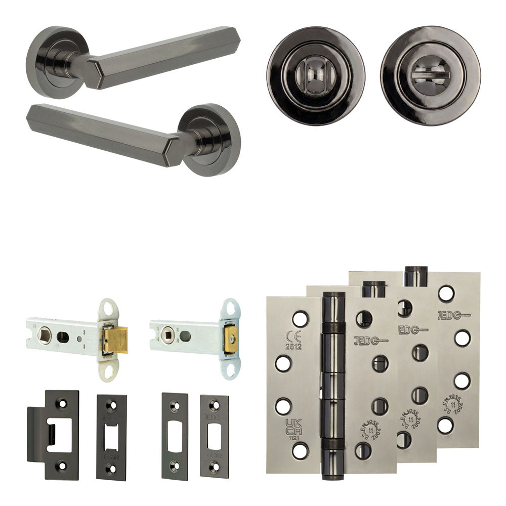 Hex Tubular Bathroom Pack – Standard Thumb Turn