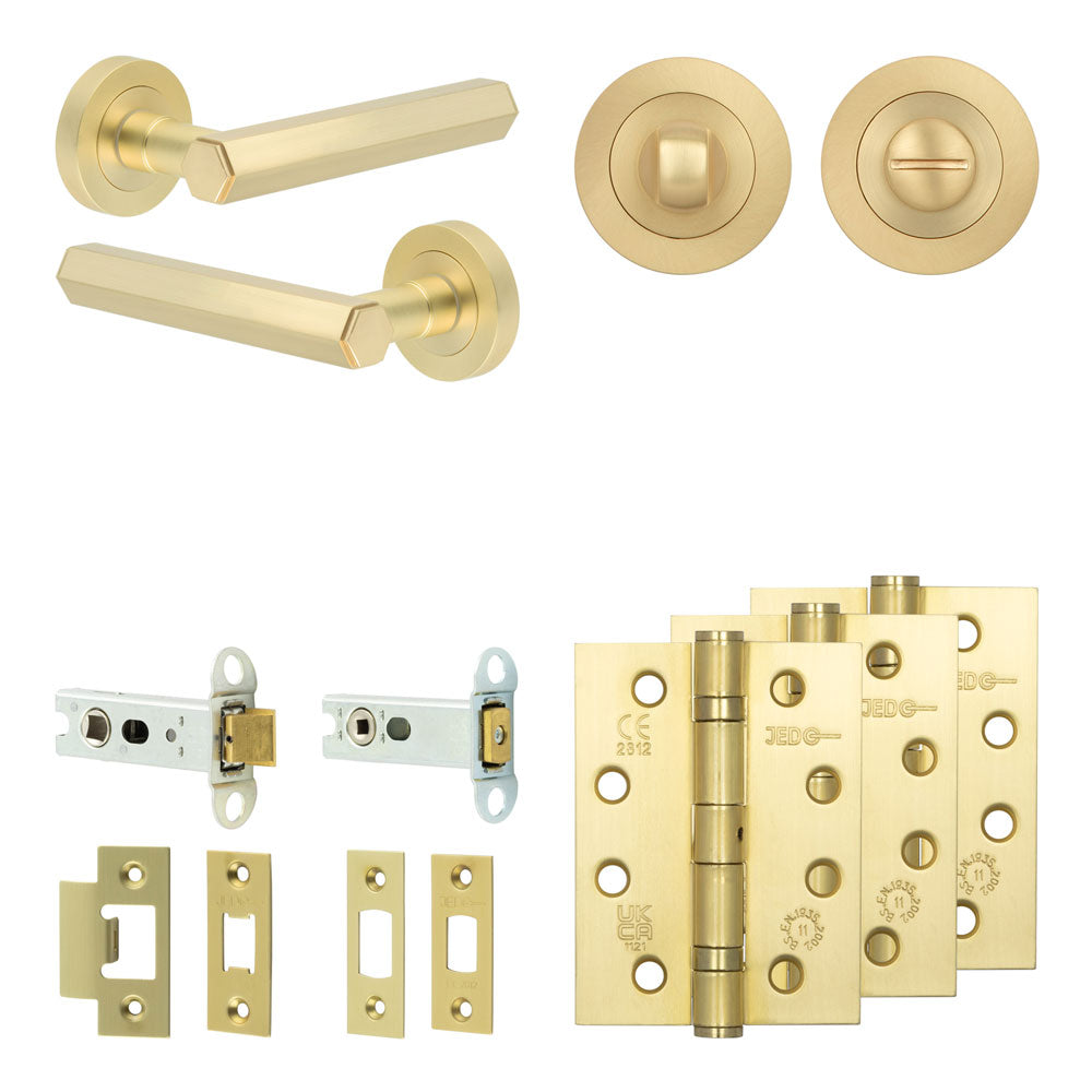 Hex Tubular Bathroom Pack – Standard Thumb Turn