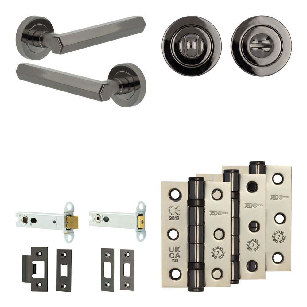 Hex Tubular Bathroom Pack – Standard Thumb Turn