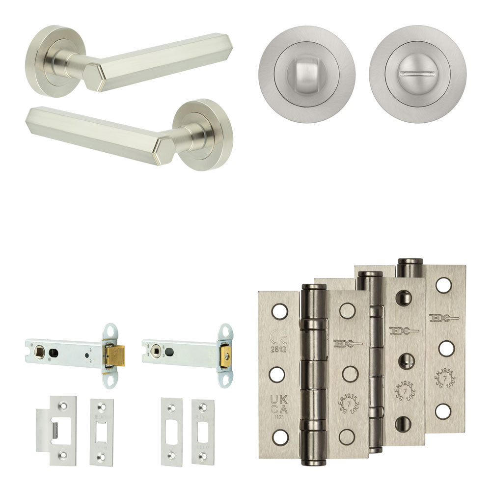 Hex Tubular Bathroom Pack – Standard Thumb Turn