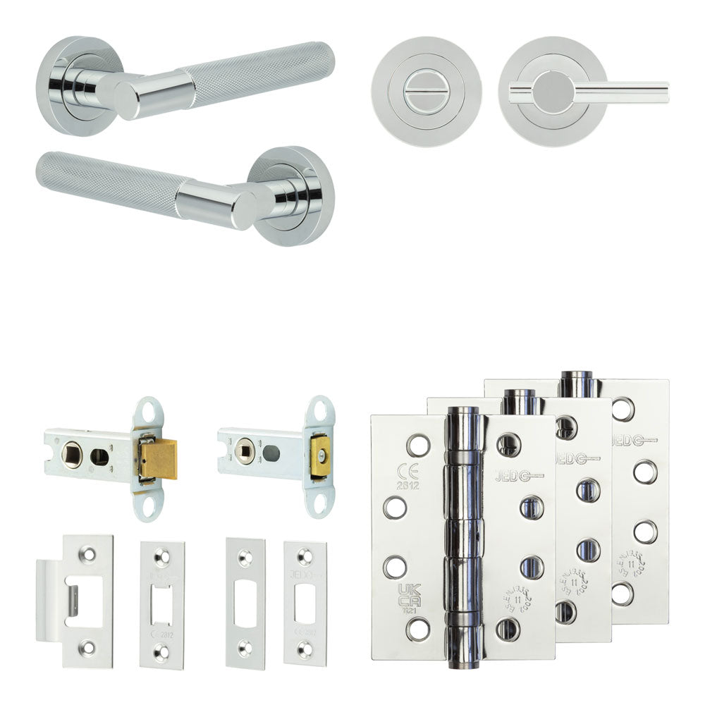 Bari Tubular Bathroom Pack – Plain Thumb Turn