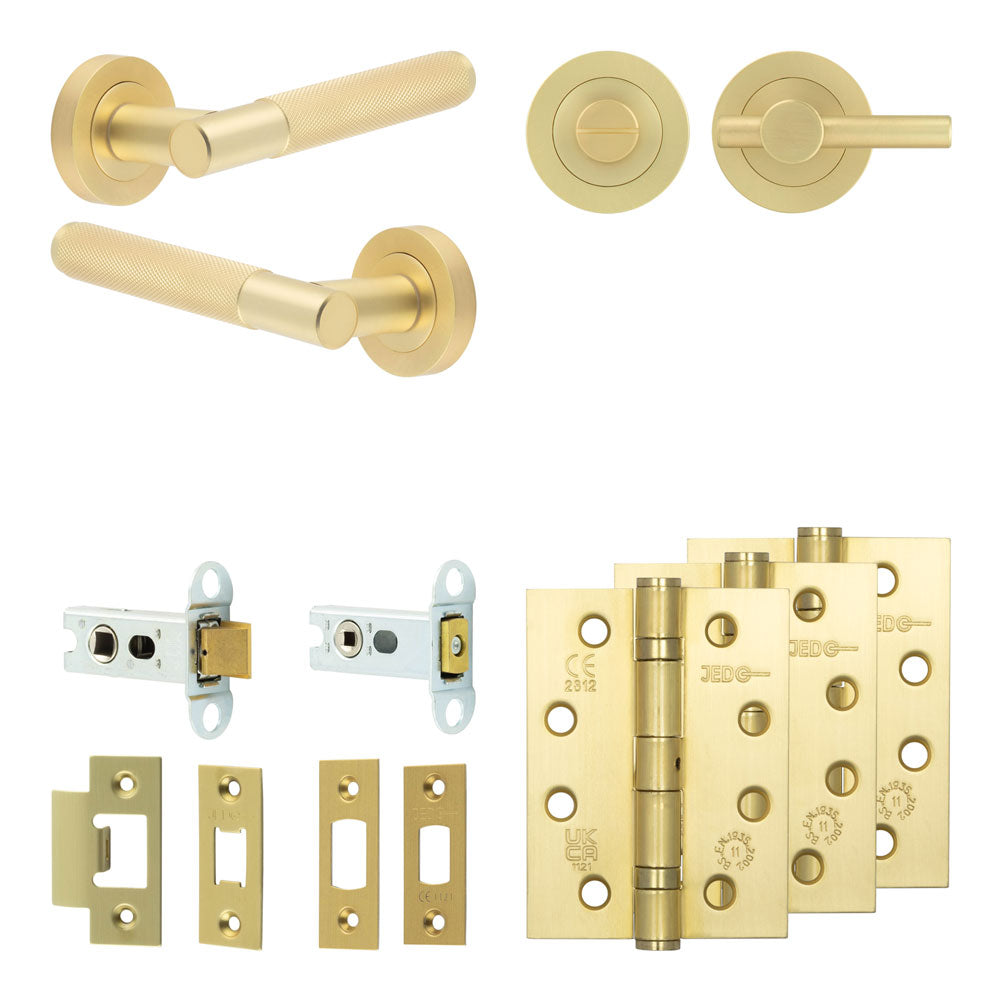 Bari Tubular Bathroom Pack – Plain Thumb Turn